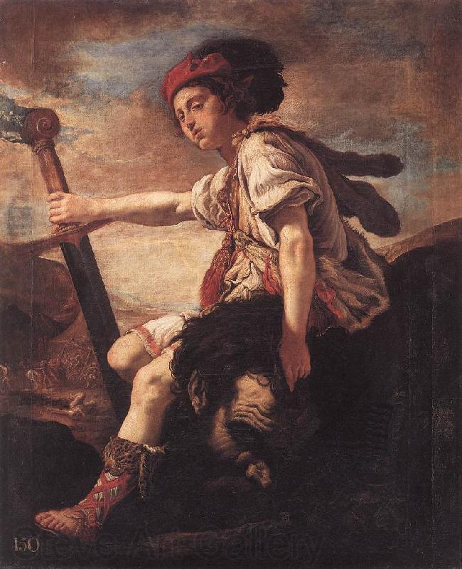 FETI, Domenico David with the Head of Goliath dfg Norge oil painting art